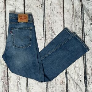 Levis 513 Blue Denim Jeans Pants Cowboy Rancher Fashion